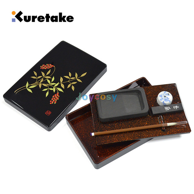 Kuretake Japanese Writing Box Calligraphy Set Sash Inkstone KB710-900SET,  Southern Sky, Writing Supplies - AliExpress